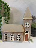 Village Pottery Church Tealight