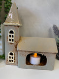 Village Pottery Church Tealight