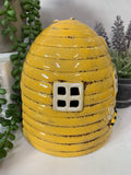 Village Pottery Yellow Bee Hive