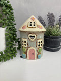 Village Pottery Round Garden House Tealight