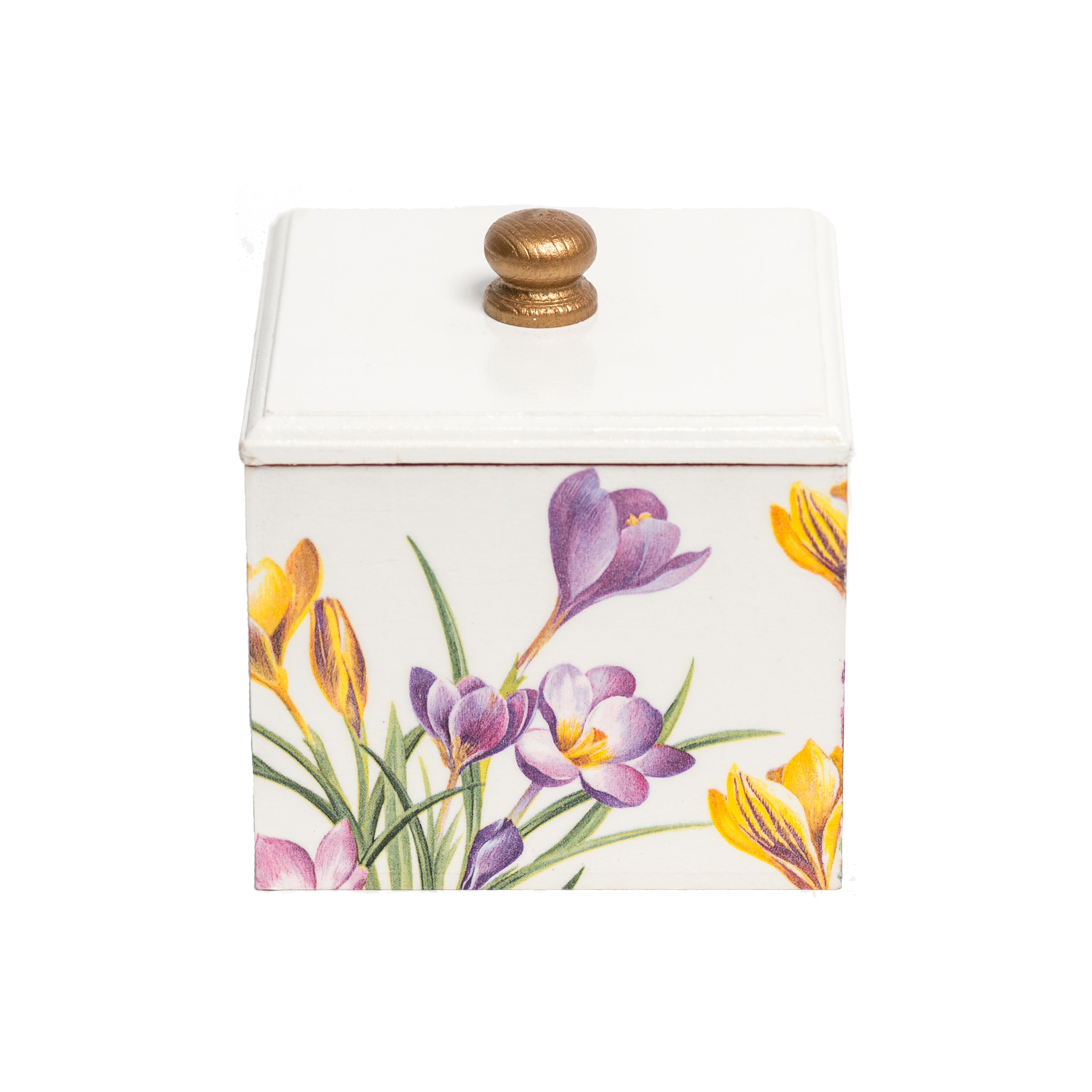 Crocus wooden Trinket Box