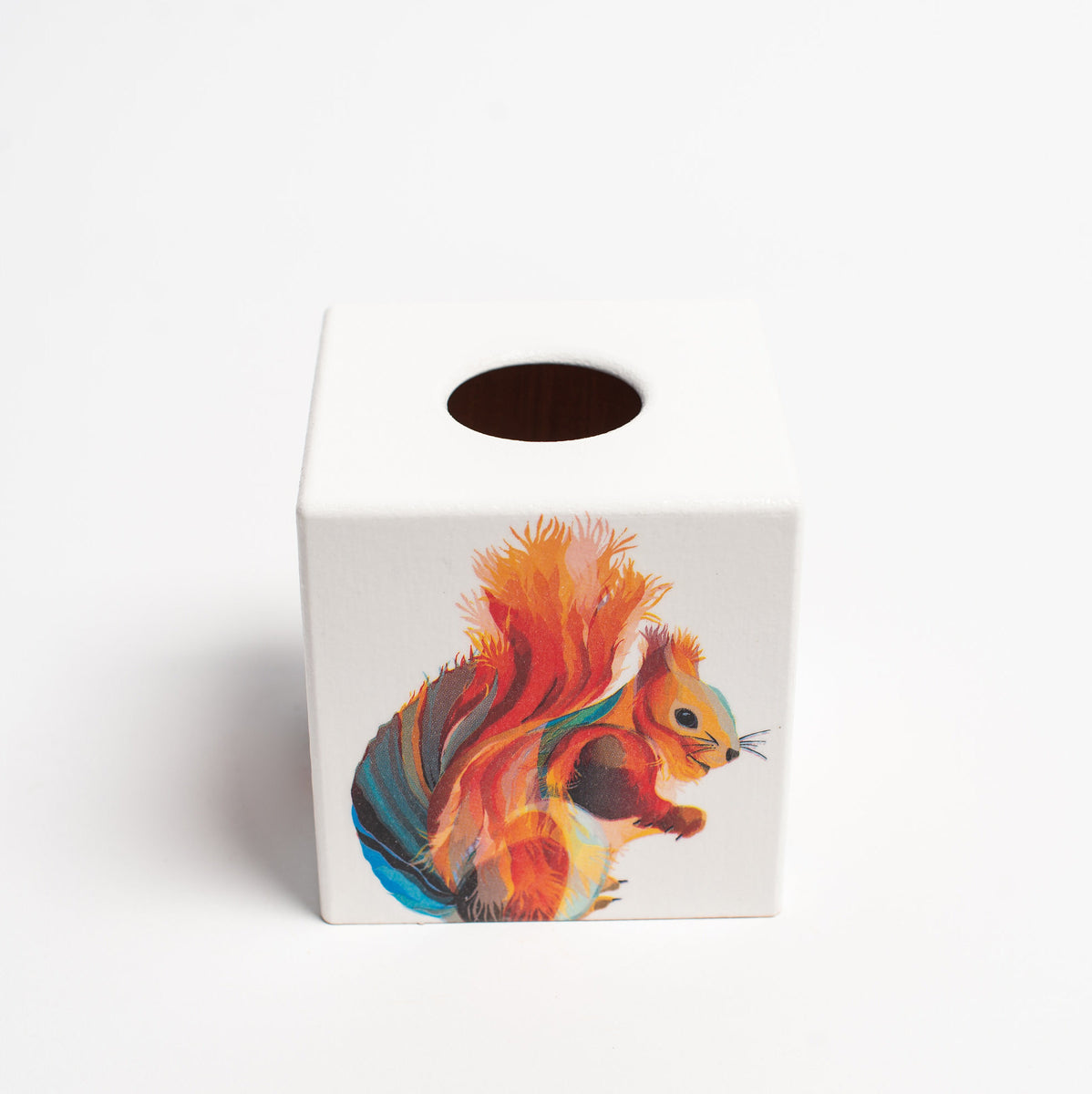 Rainbow Squirrel Tissue Box Cover - Handmade | Crackpots – Tissue box ...