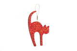 Christmas Tree Decoration Cat red