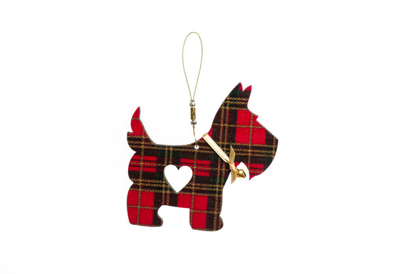 Christmas Tree Decoration Red Scotty Dog