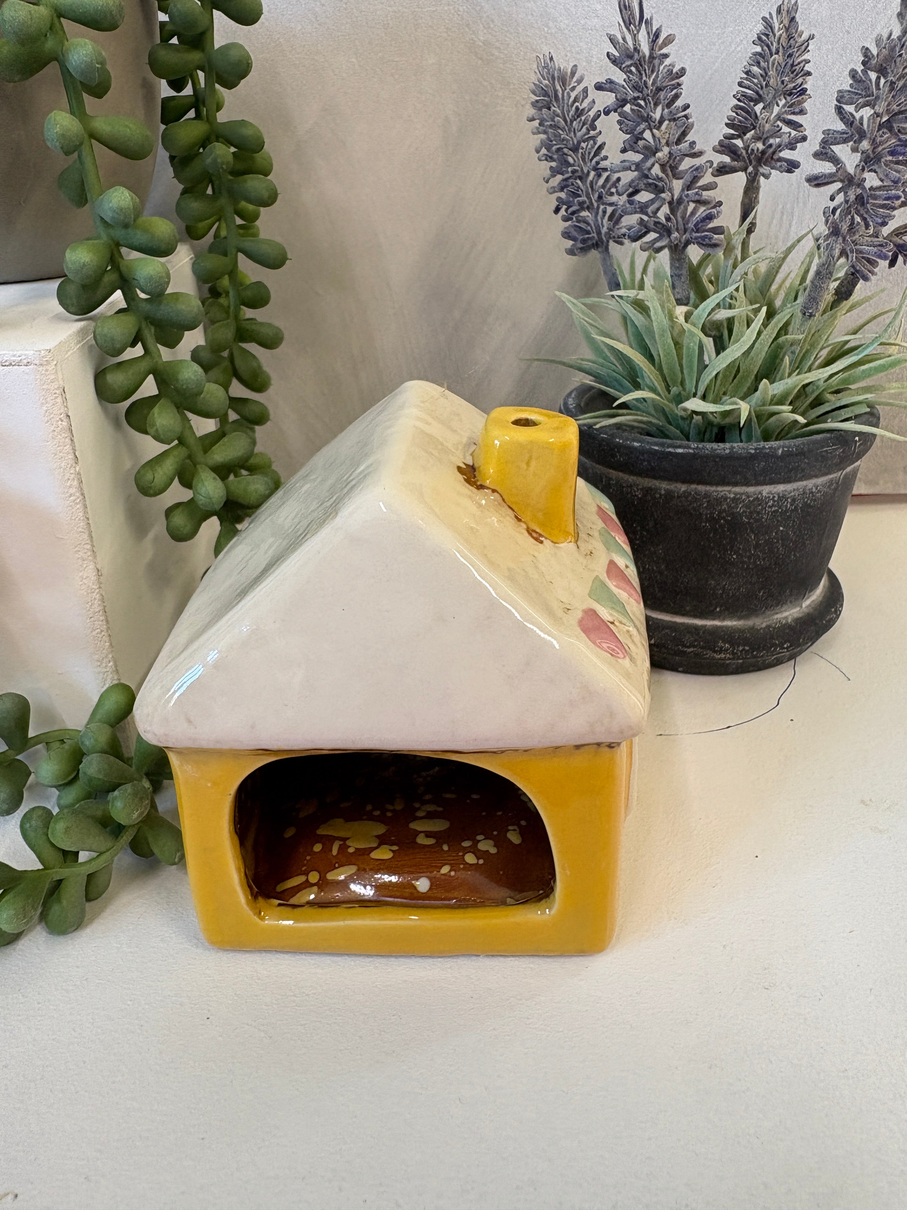 Village Pottery Yellow Garden House