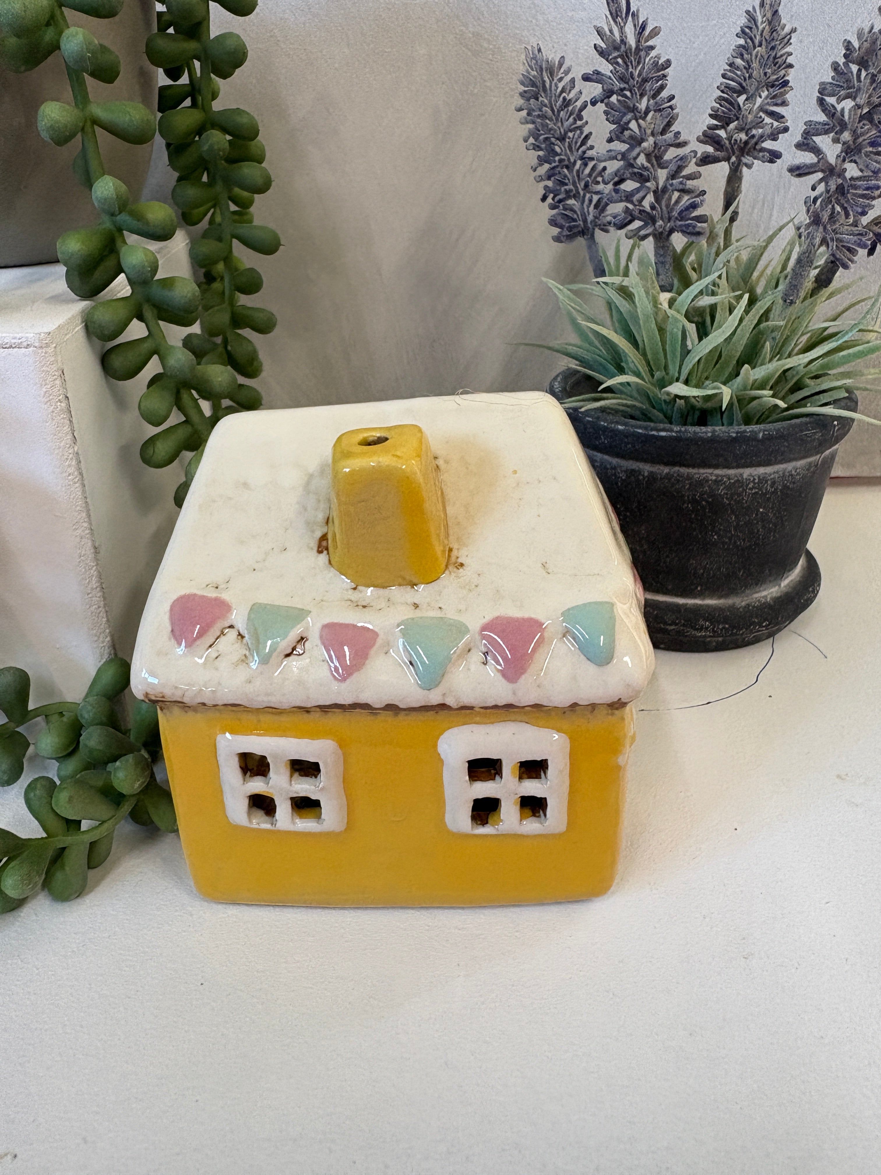 Village Pottery Yellow Garden House