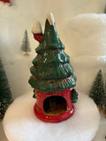 Village Pottery Christmas Tree House