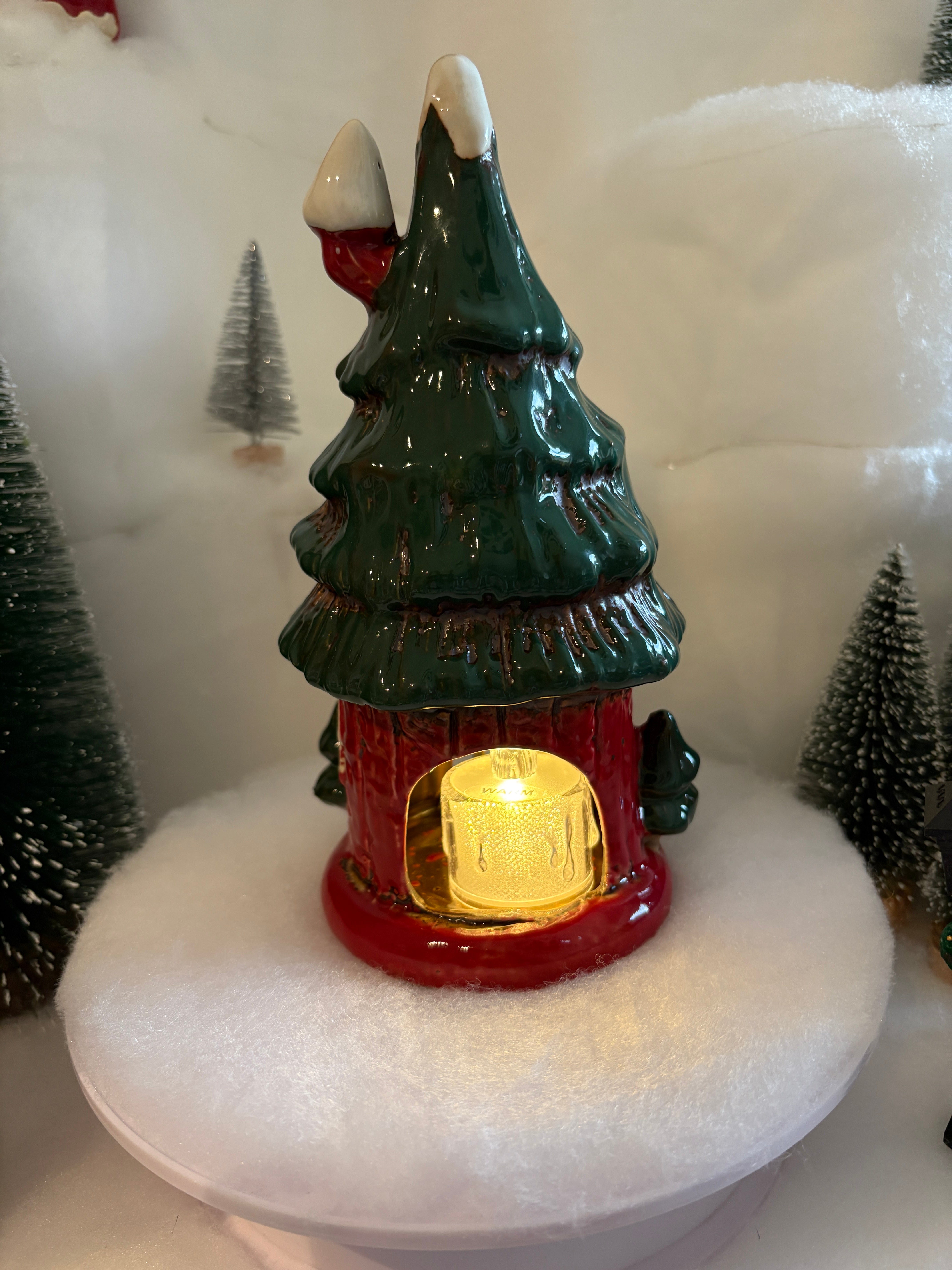 Village Pottery Christmas Tree House