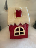 Village Pottery Christmas Fairy Lights House