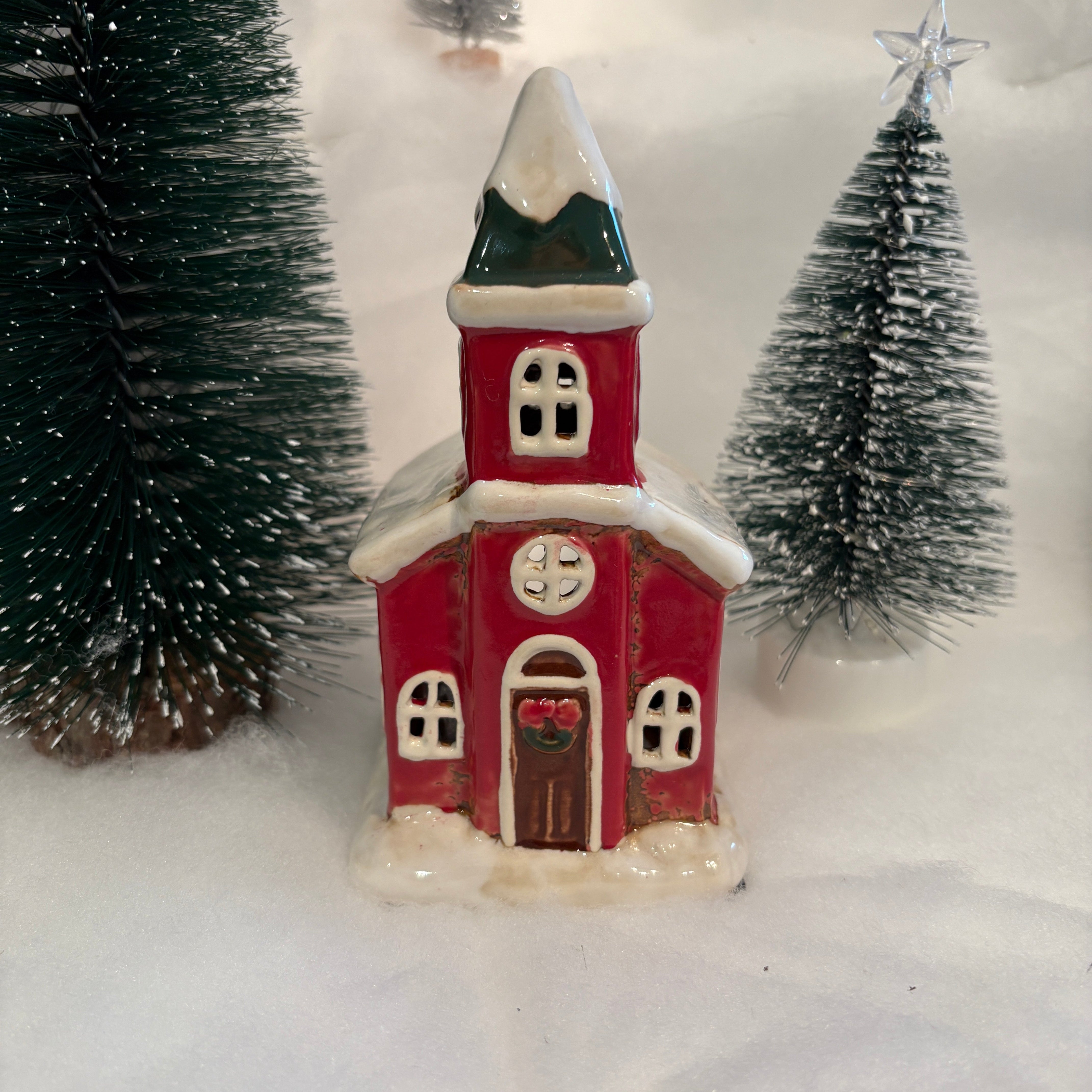 Village Pottery Christmas Church