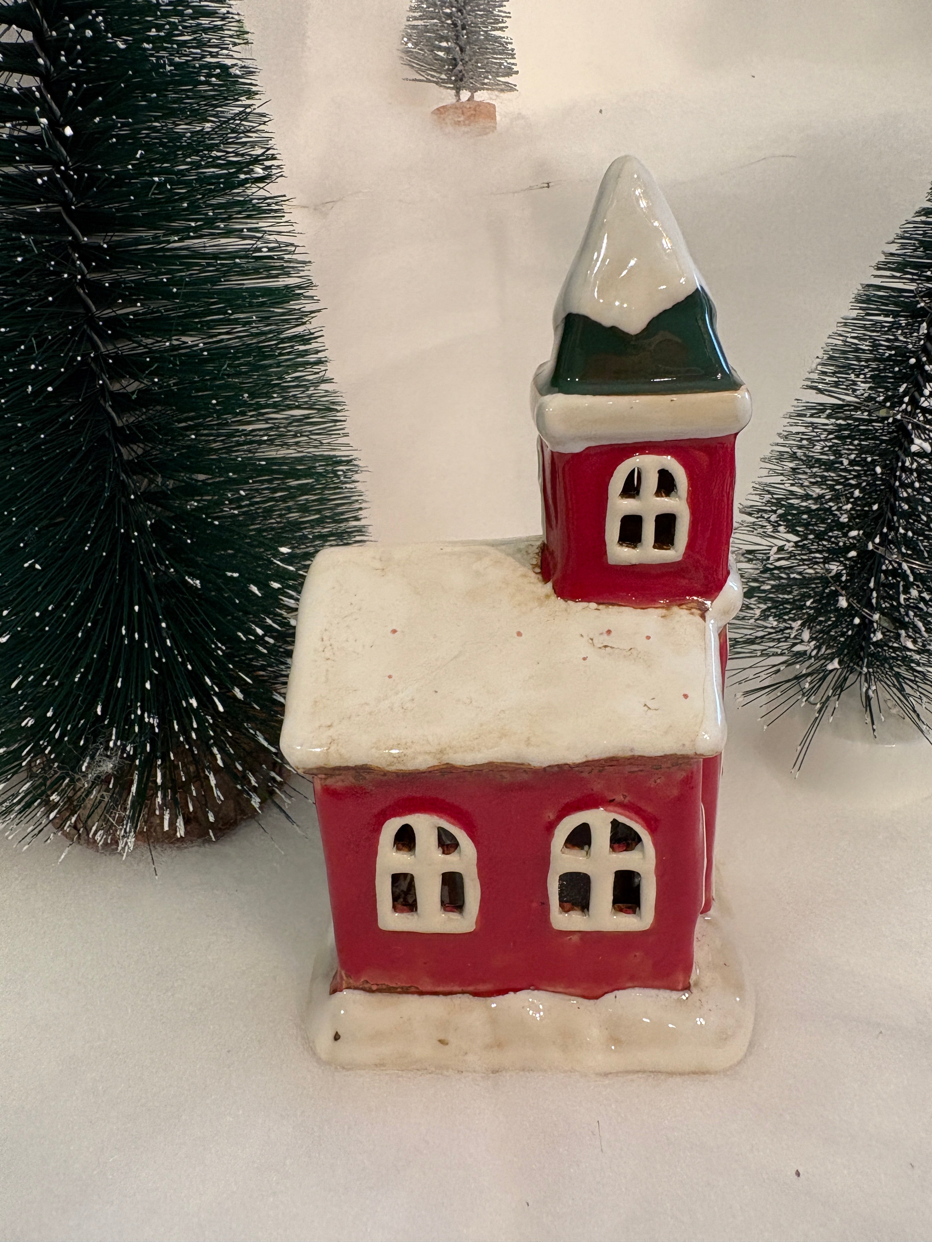 Village Pottery Christmas Church