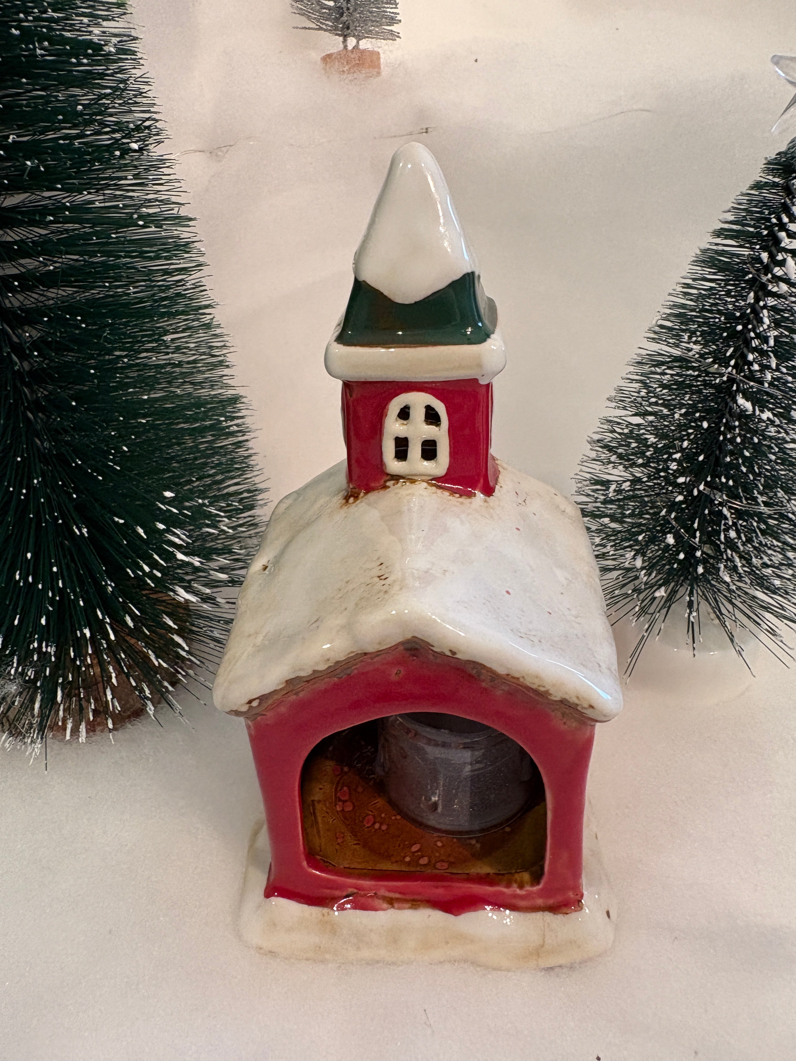 Village Pottery Christmas Church