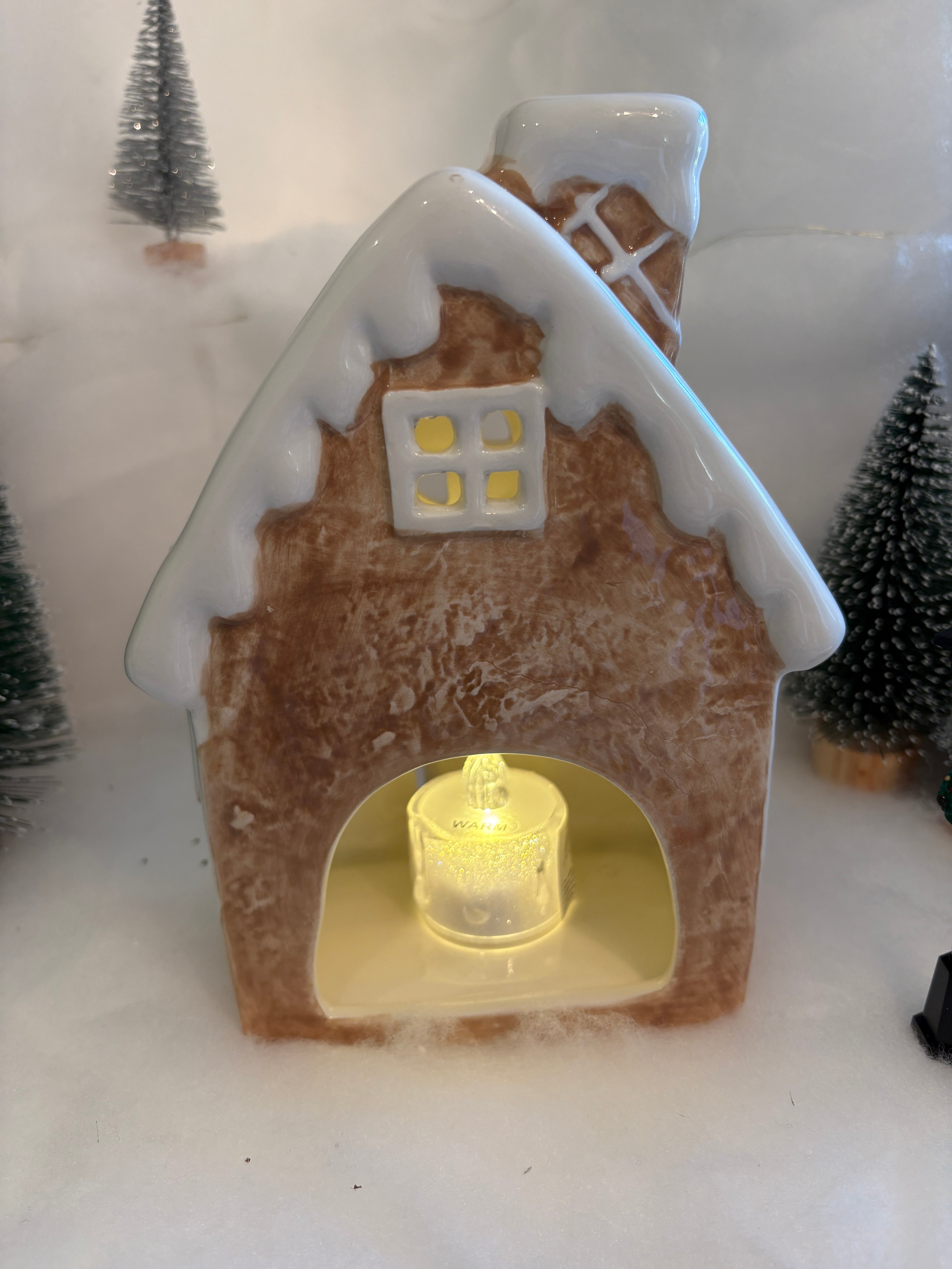 Ceramic Gingerbread Door House