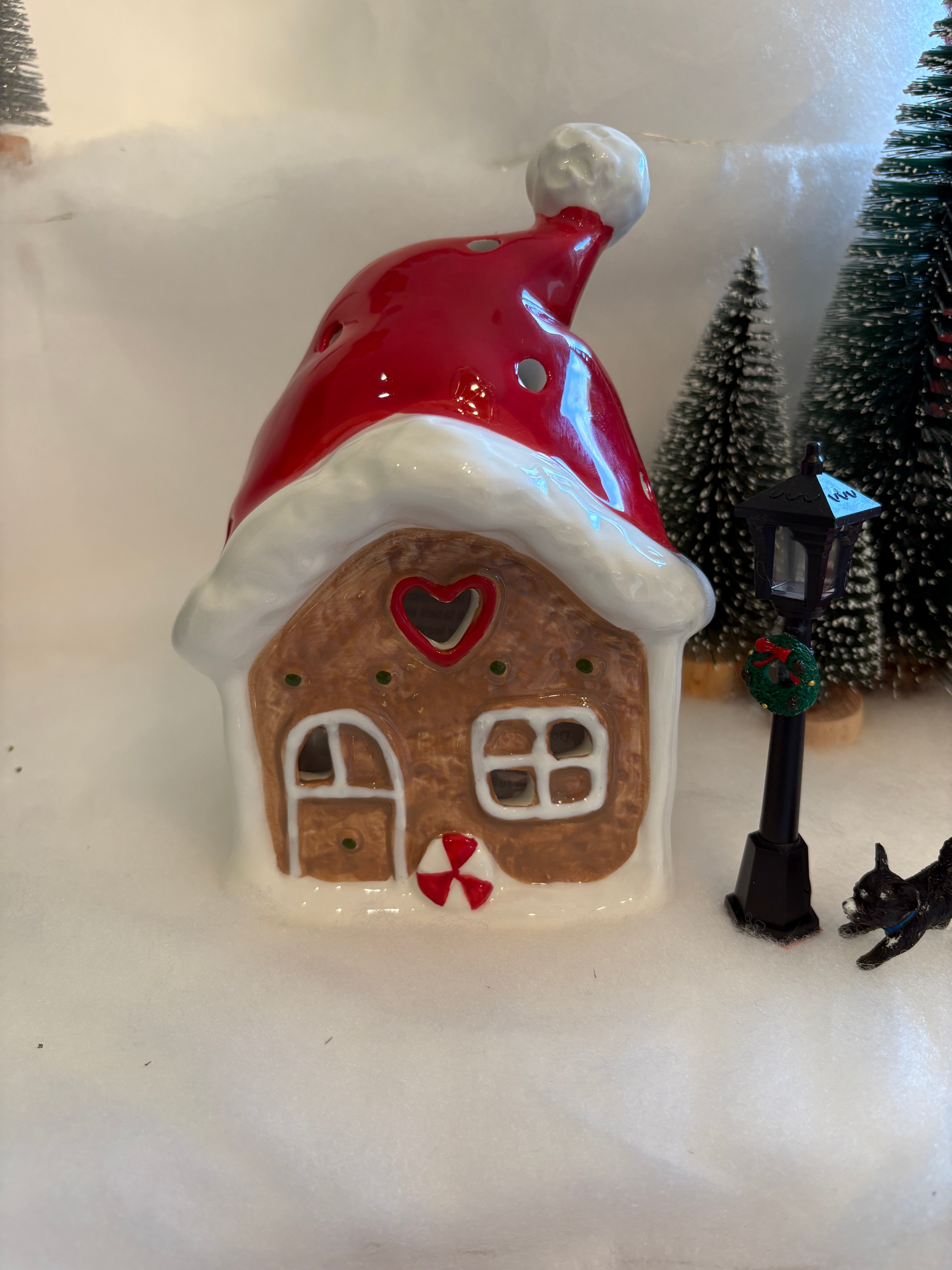 Ceramic Gingerbread Hat House