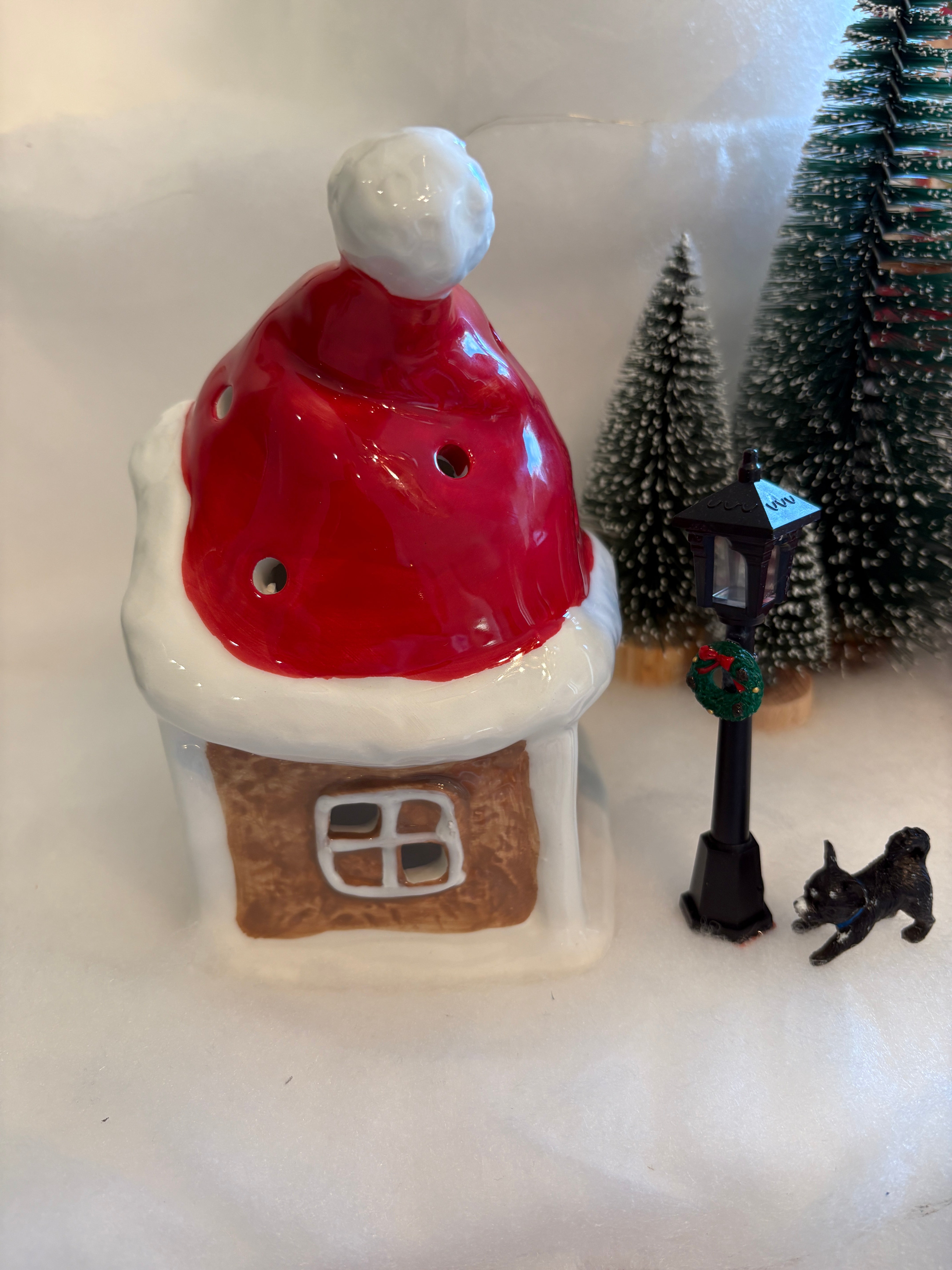 Ceramic Gingerbread Hat House