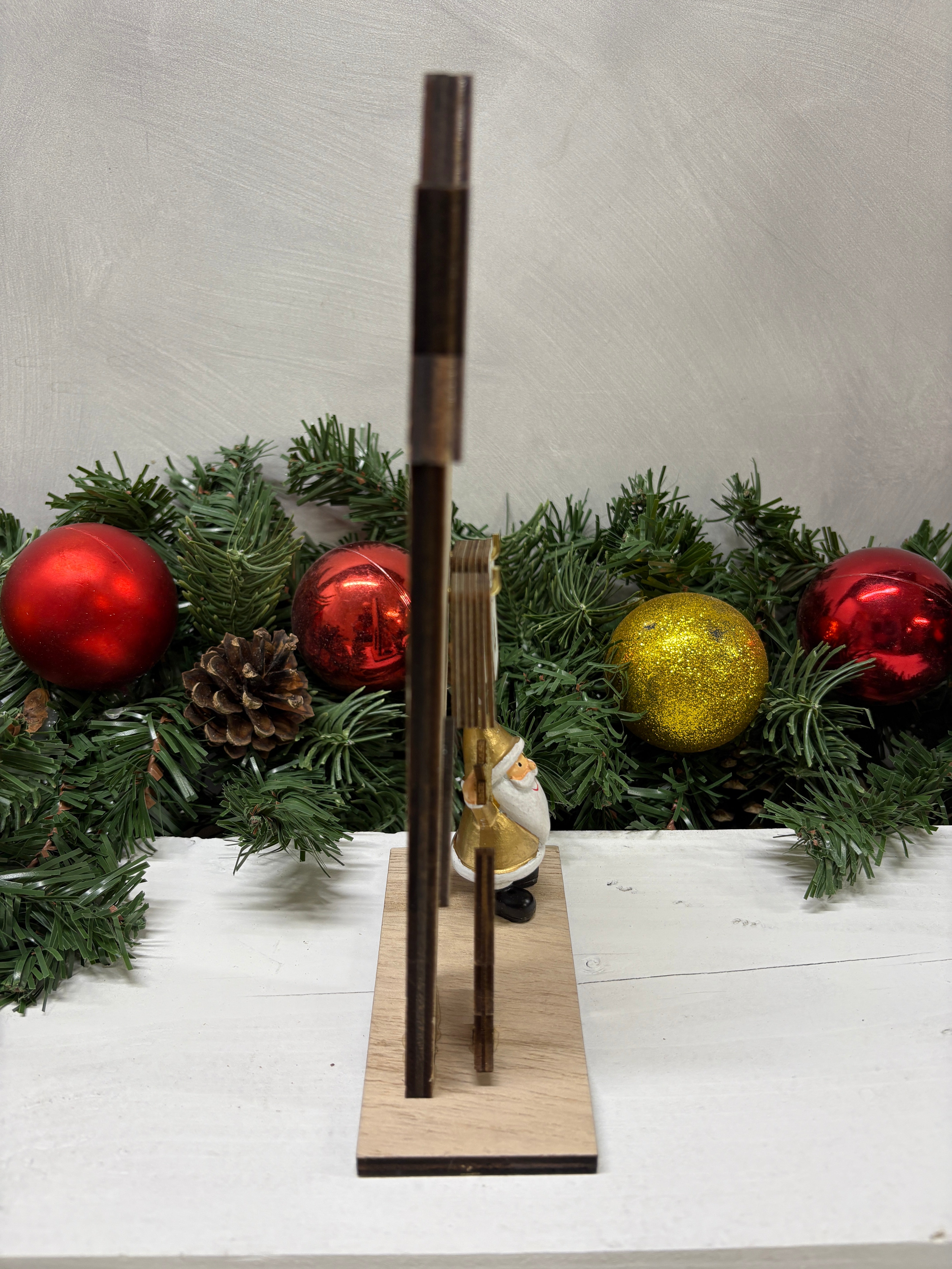 Gold Santa Advent Calendar