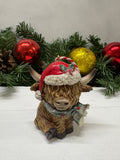 Highland Cow Hanging Christmas Decoration