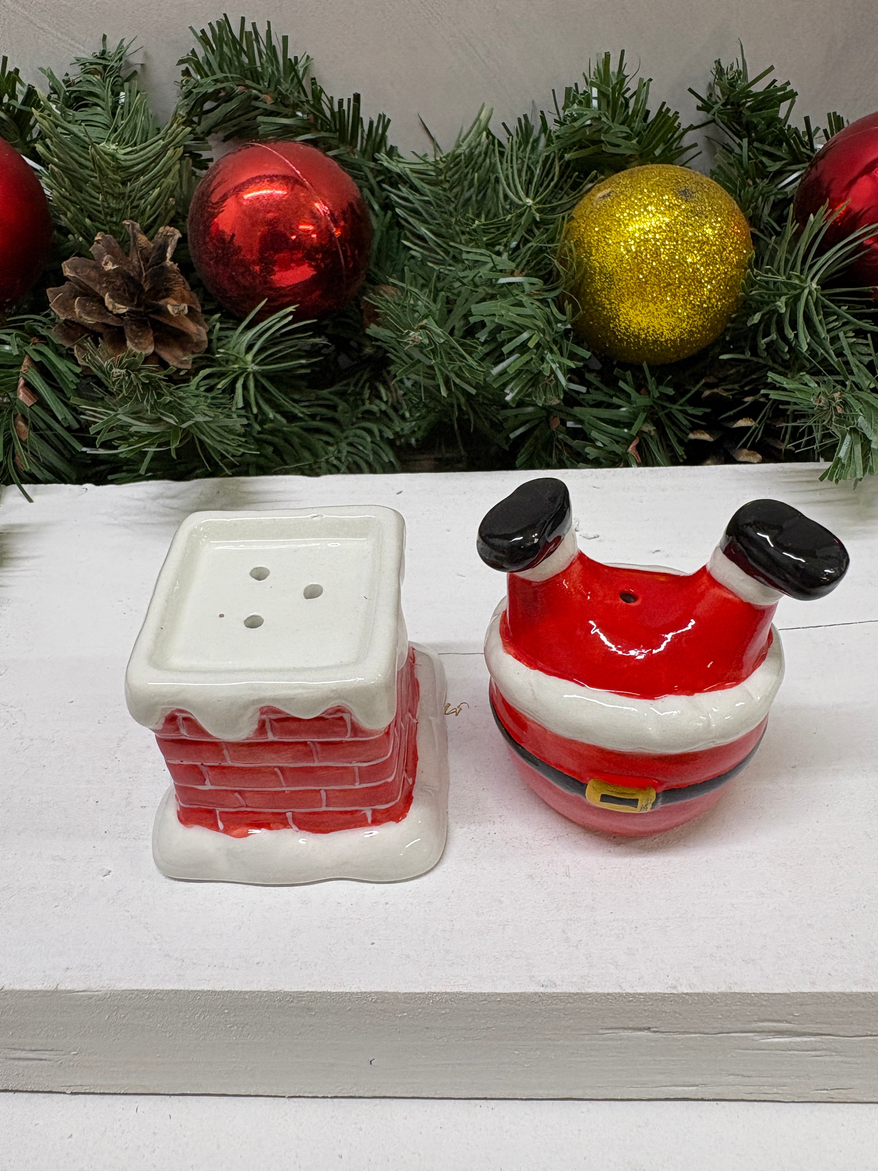 Santa Chimney Salt & Pepper Pots