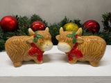 Highland Cow Salt & Pepper Pots