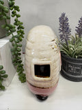 Village Pottery Pink Caravan Tea light Holder