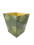 Tissue Box Cover & Bin Set Green Parsley