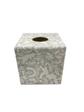 Silver Baroque Tissue Box Cover