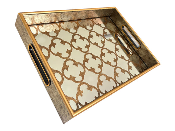 Gold Moroccan Mirror Tray