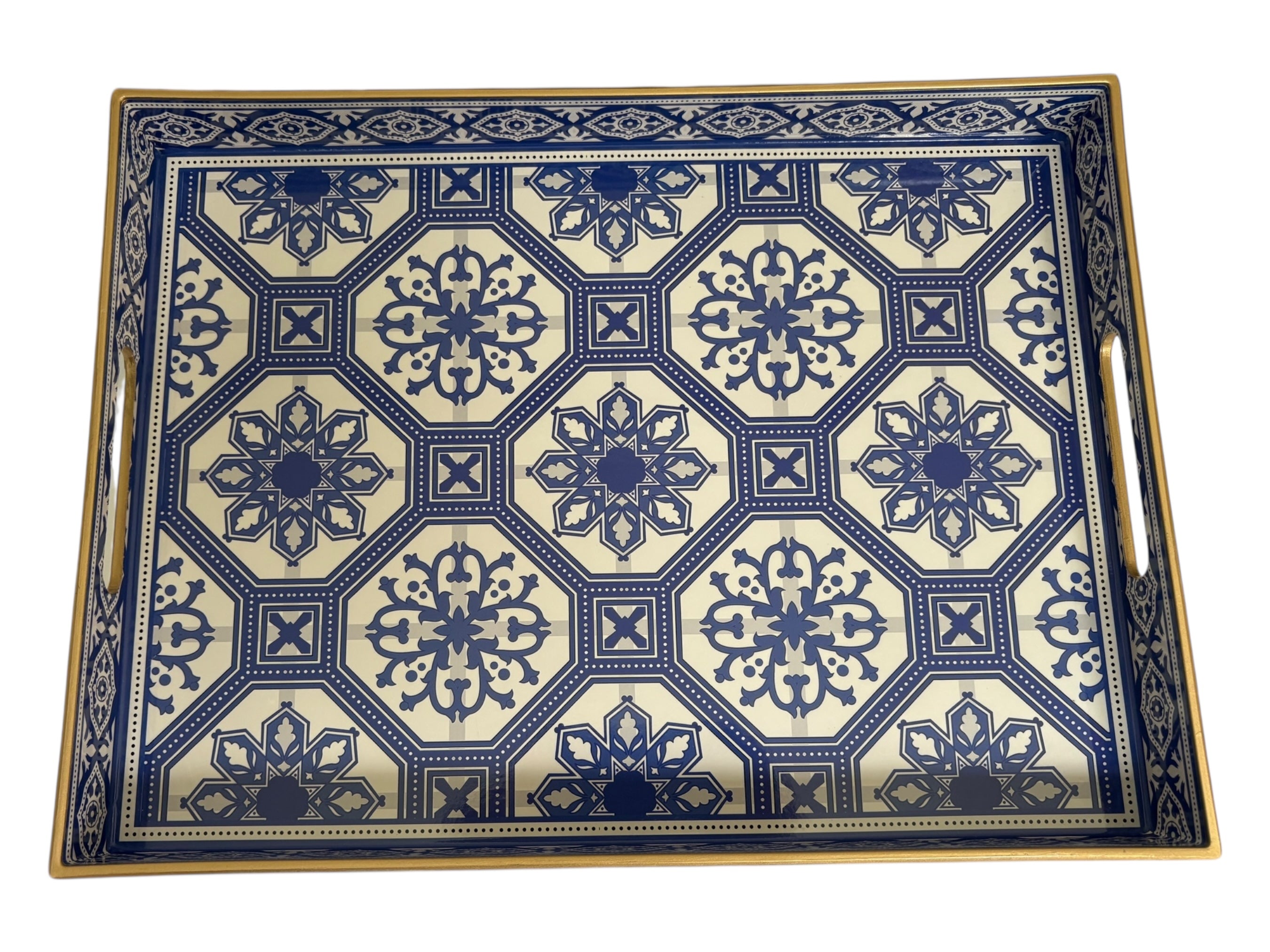 Blue Moroccan Tray