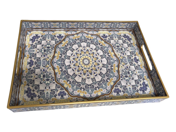 Blue Mosaic Tray