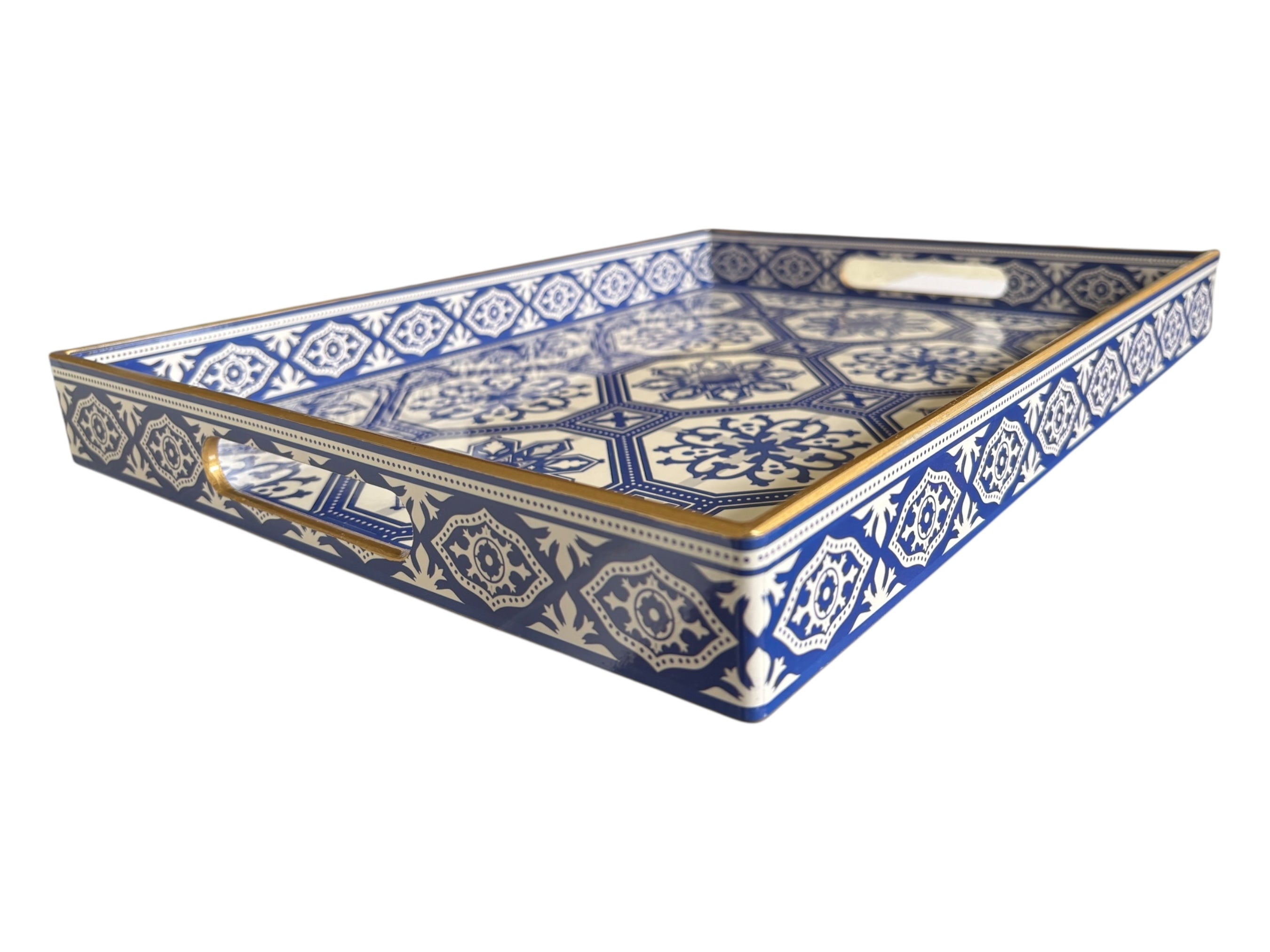 Blue Moroccan Tray