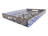 Blue Moroccan Tray