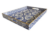 Blue Moroccan Tray