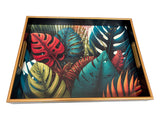 Serving Tray Exotic Leaves