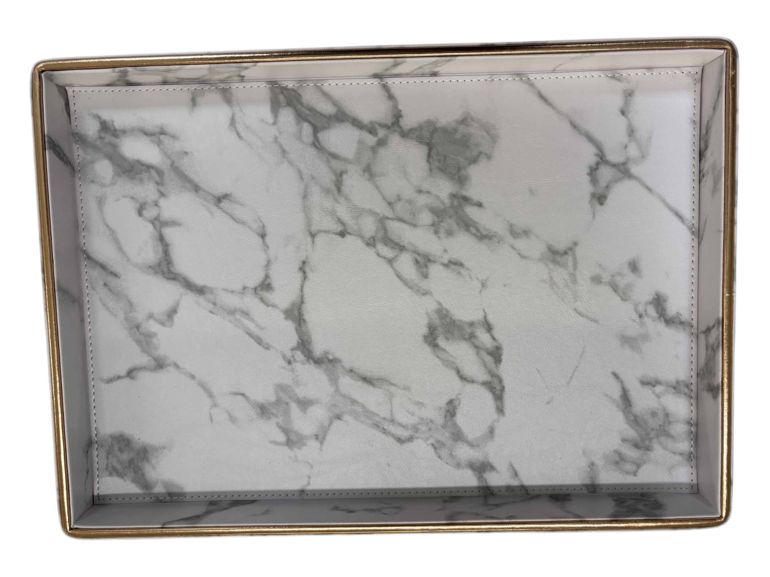 Faux Leather Marble look Tray