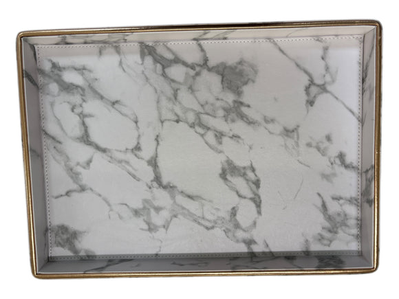 Faux Leather Marble look Tray