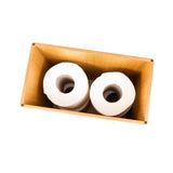 Toilet Roll Box Blue Wood