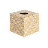 Gold art deco tssue box