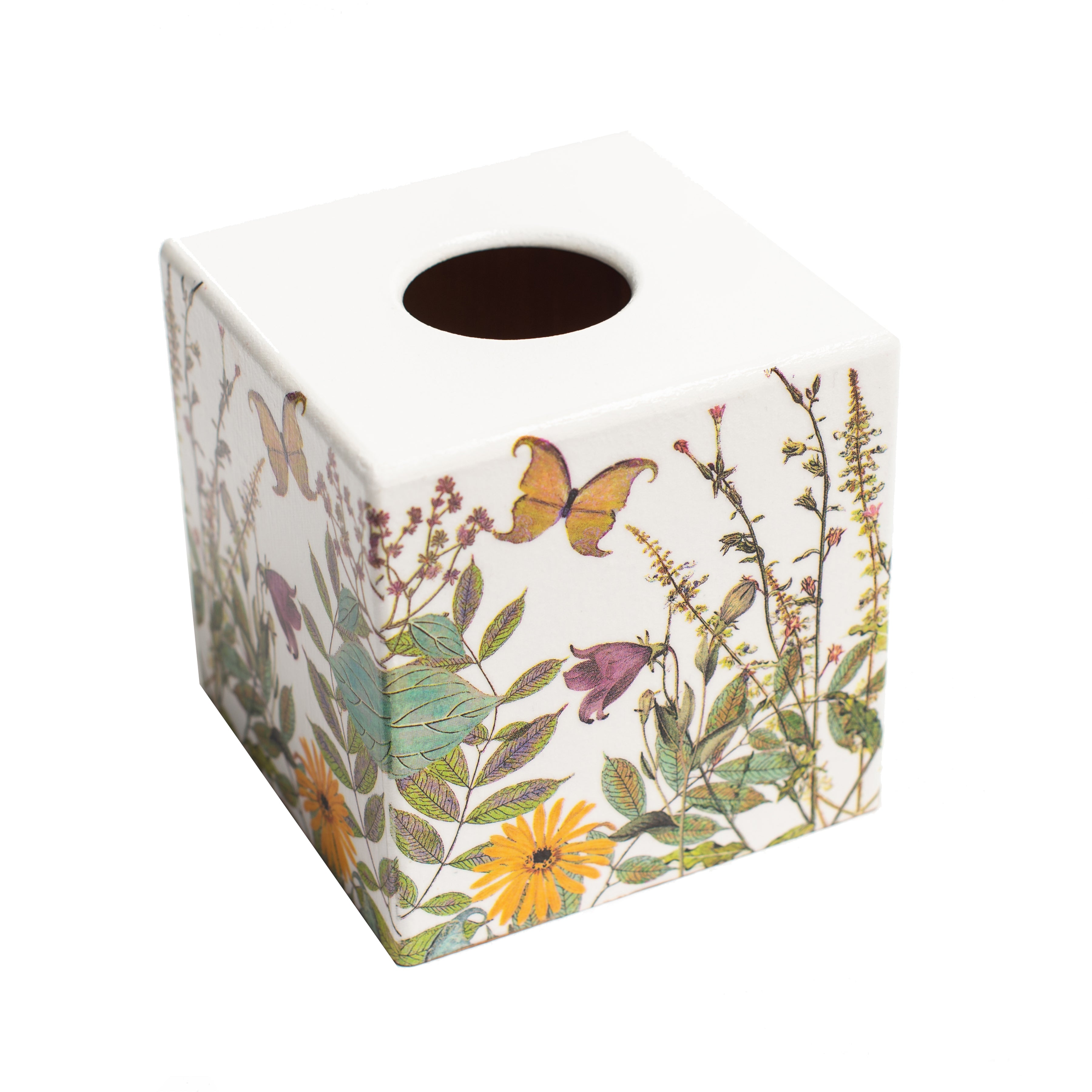 Meadow Butterflies Tissue Box Cover - Handmade