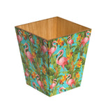 Flamingo Waste Paper Bin - Handmade