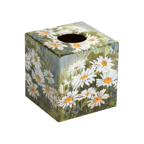 Daisy Chain Tissue Box Cover - Handmade