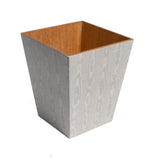 Luxury Silver Waste Paper Bin - Handmade