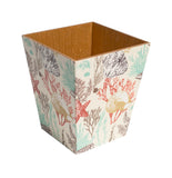 Natural Coral Waste Paper Bin - Handmade