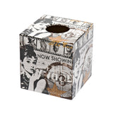 Audrey Hepburn Wooden Tissue Box Cover - Wooden