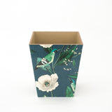 Waste Paper Bin wooden Blue Jay