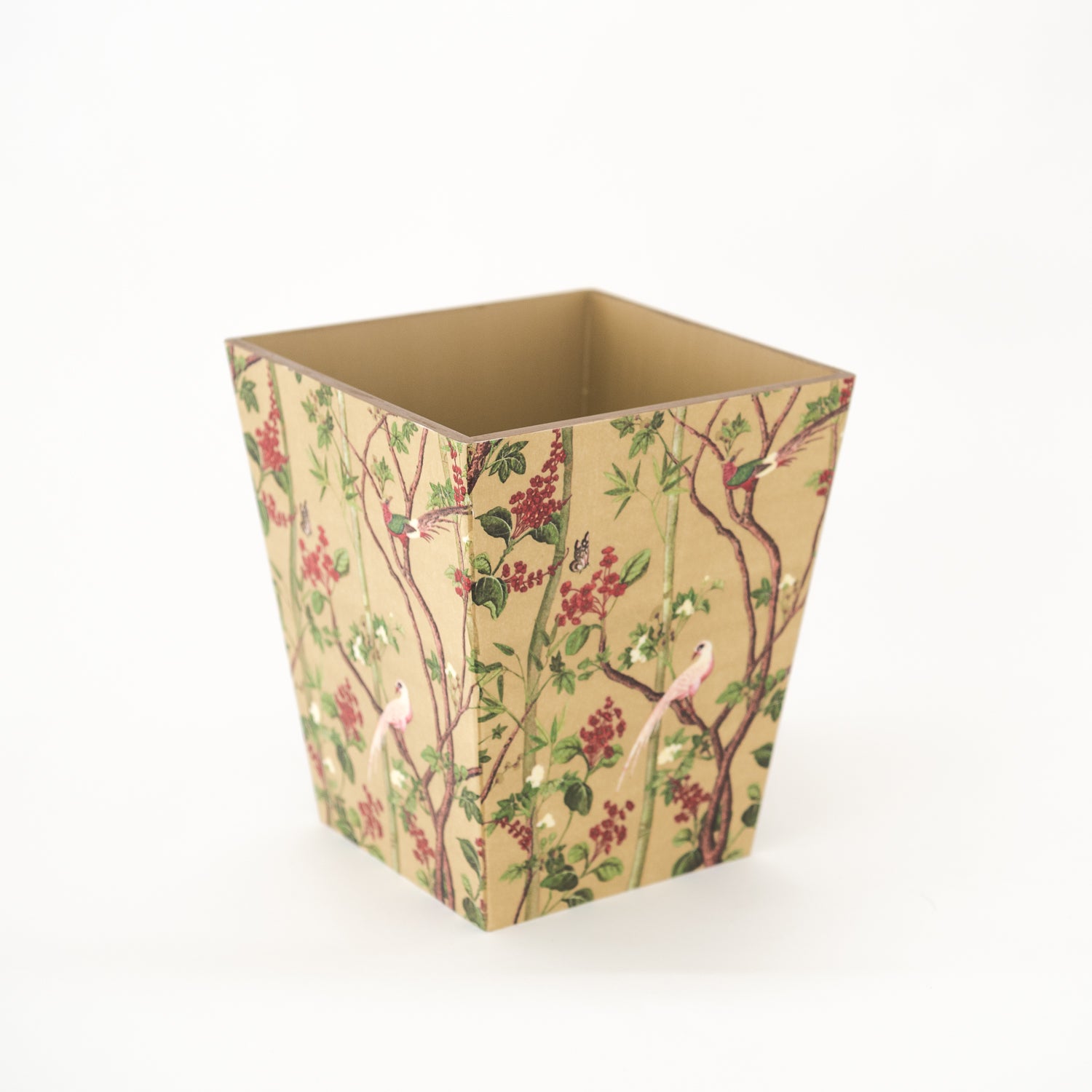 Tissue Box Cover & Waste Paper Bin Chatsworth Gold