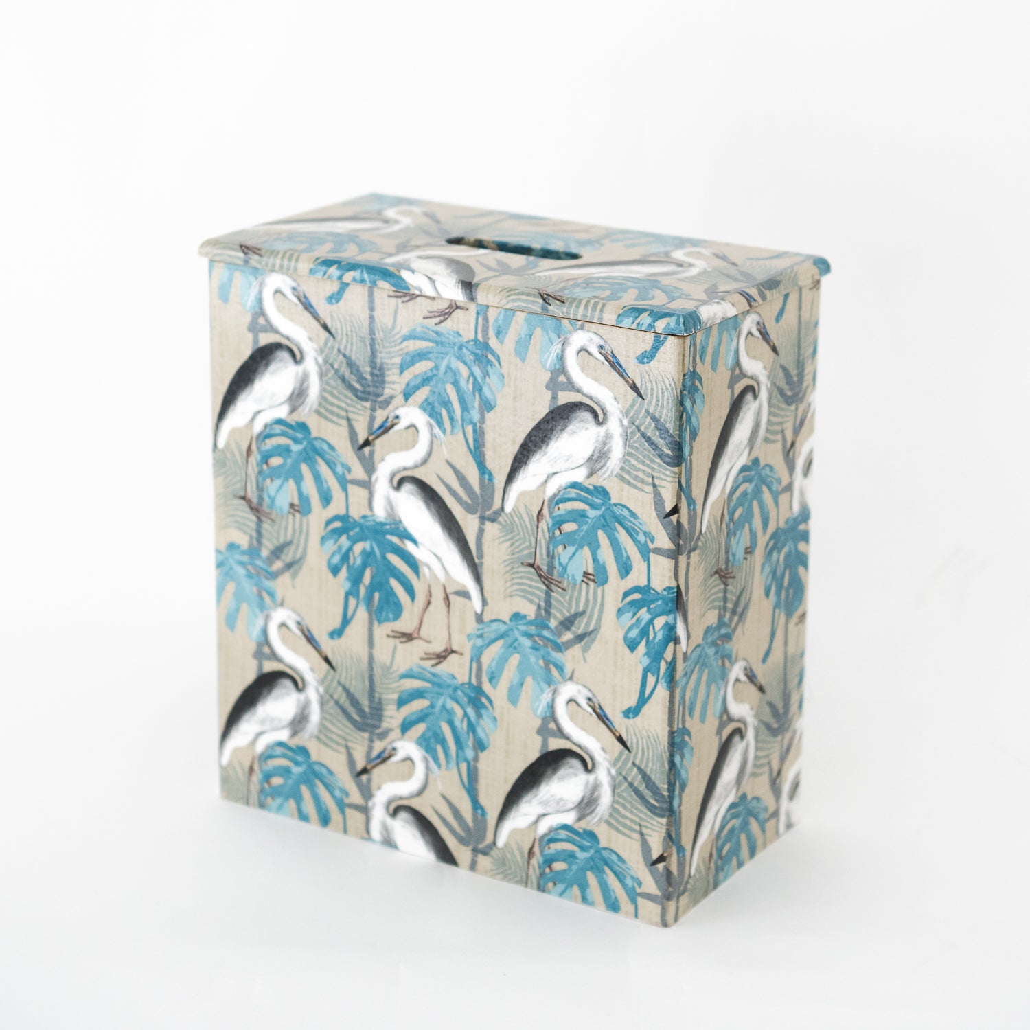 Blue Stork Toilet Roll Box