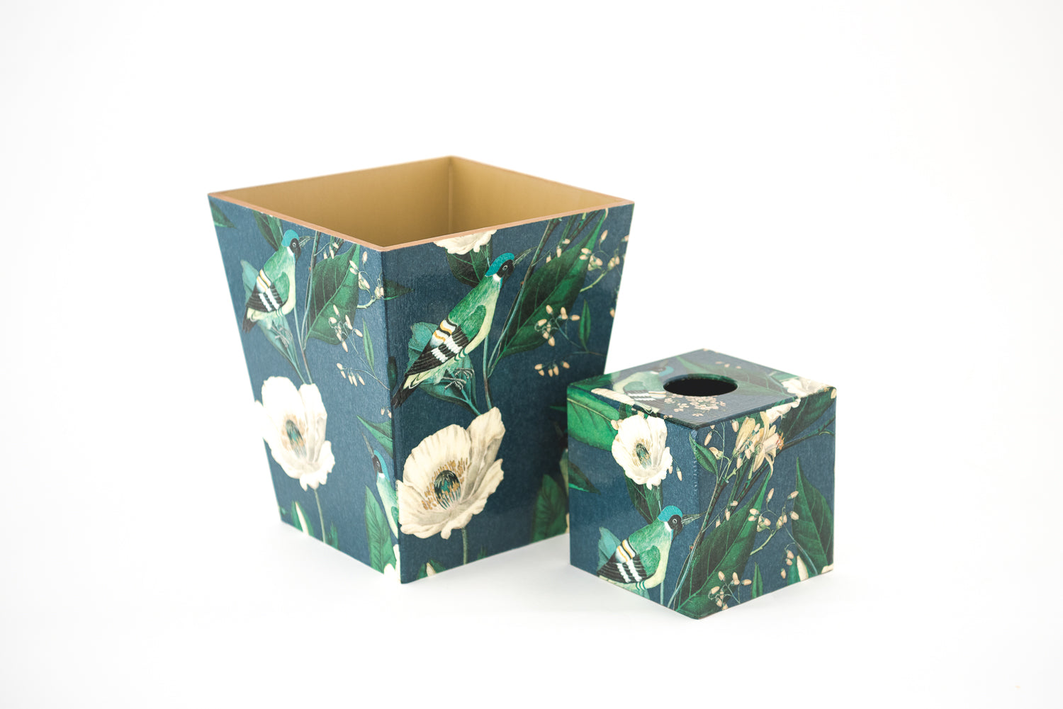 Tissue Box Cover wooden Blue Jay