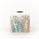 Tissue Box Cover Wooden Ferns