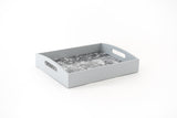 Wooden Serving Tray Grey Terrazzo