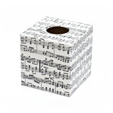 Musical Notes Tissue Box Cover - Handmade